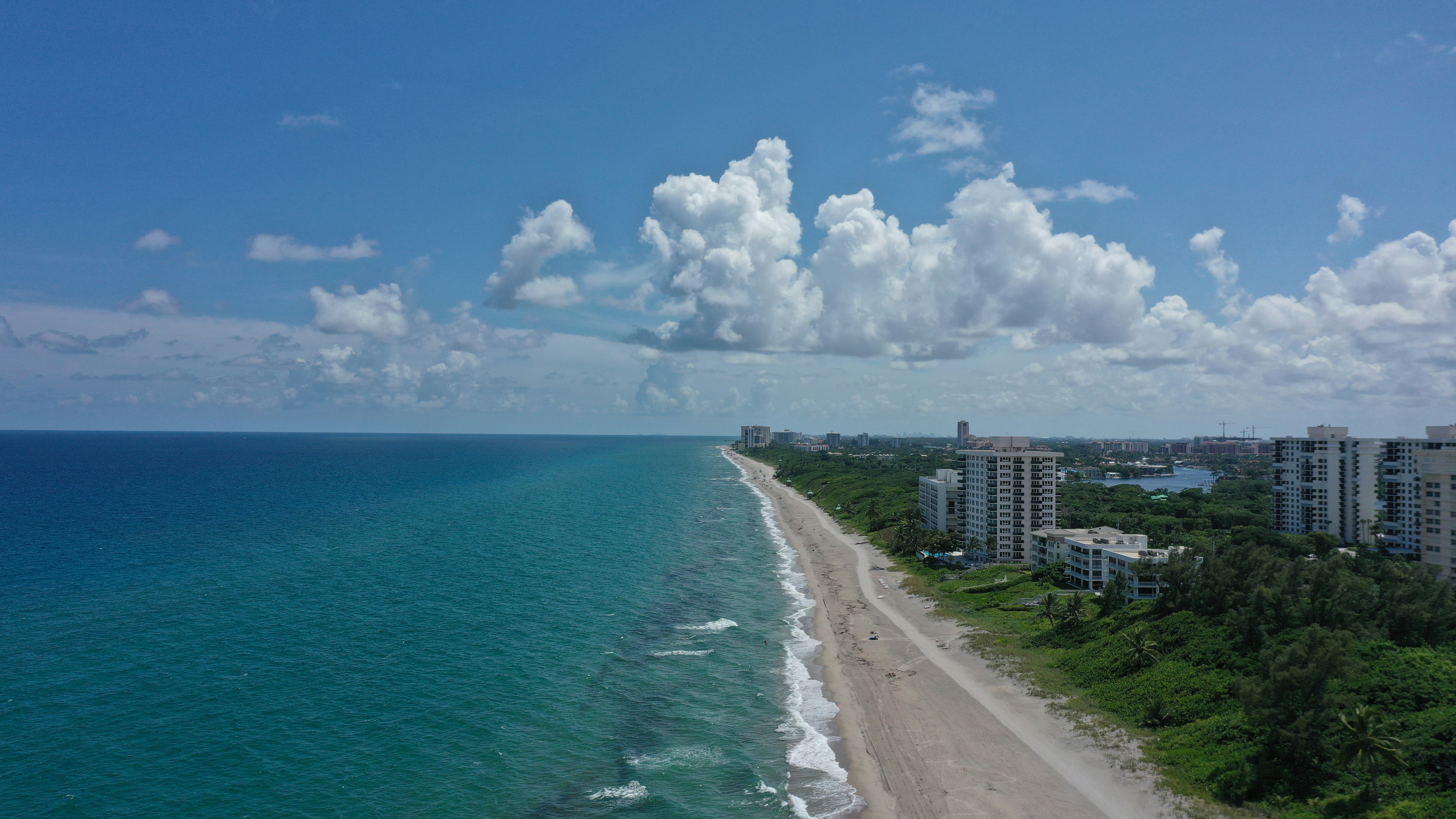 Aerial view of the Boca Raton oceanfront